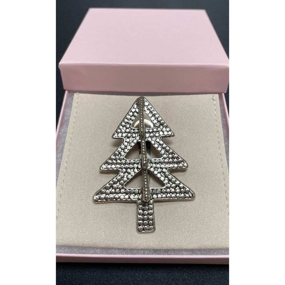 Vintage John Hardy Neiman Marcus Signed 3D Christmas Tree. Scarf Tie Hair Clip